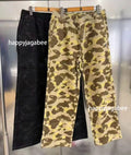 A BATHING APE COLOR CAMO ONE POINT CORDUROY RELAXED FIT PANTS
