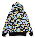 A BATHING APE Ladies' NEW MULTI CAMO LOGO OVERSIZED PULLOVER HOODIE