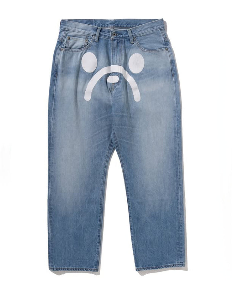 A BATHING APE MILO FACE 13 OZ DENIM PANTS