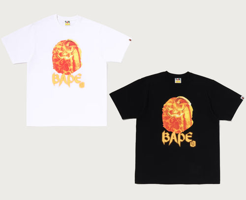 A BATHING APE JACK-O' - LANTERN APE HEAD TEE