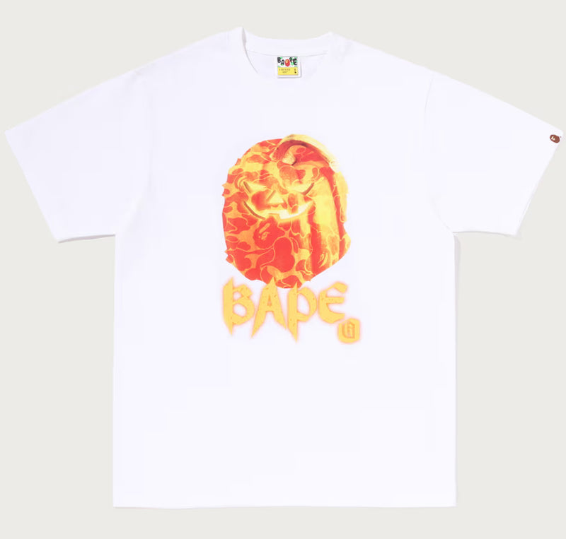 A BATHING APE JACK-O' - LANTERN APE HEAD TEE