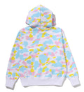 A BATHING APE Ladies' NEW MULTI CAMO LOGO OVERSIZED PULLOVER HOODIE