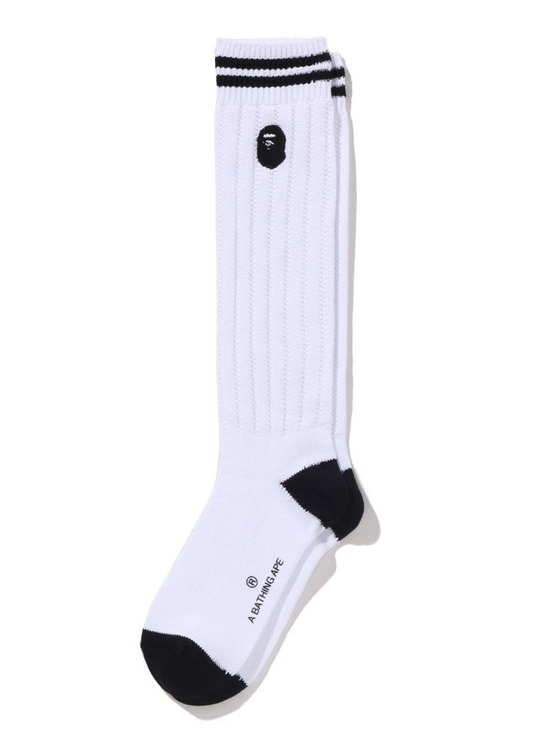 A BATHING APE Ladies' COLLEGE LONG SOCKS - happyjagabee store