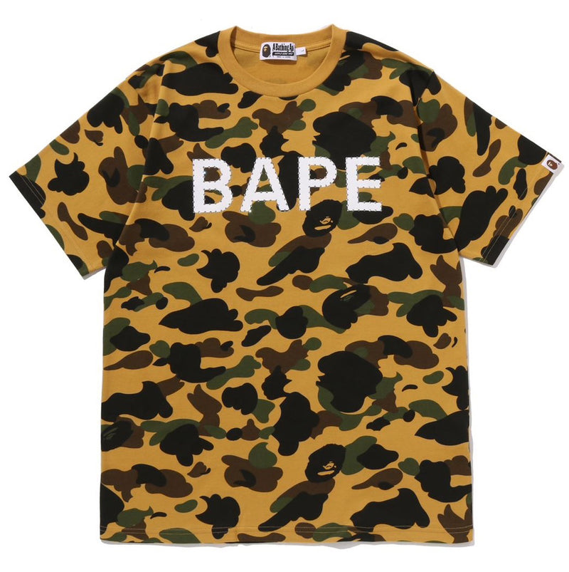 A BATHING APE 1ST CAMO RHINESTONE TEE