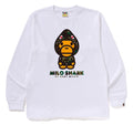 A BATHING APE 1ST CAMO MILO SHARK FZH L/S TEE