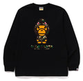 A BATHING APE 1ST CAMO MILO SHARK FZH L/S TEE