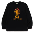 A BATHING APE 1ST CAMO MILO SHARK FZH L/S TEE