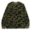 A BATHING APE 1ST CAMO ONE POINT L/S TEE