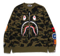 A BATHING APE 1ST CAMO SHARK CREWNECK SWEAT