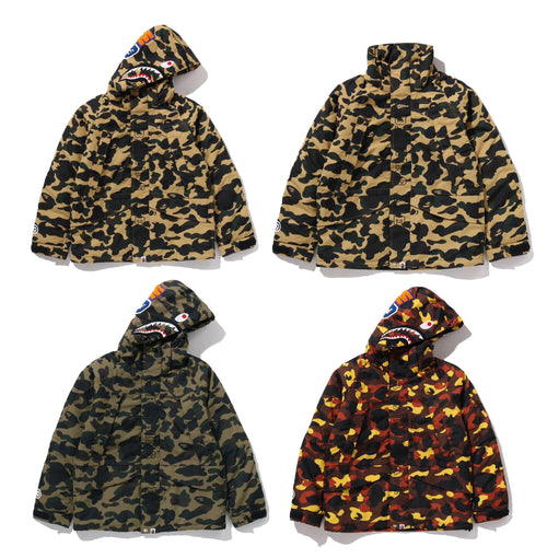 A BATHING APE 1ST CAMO SHARK SNOWBOARD JACKET