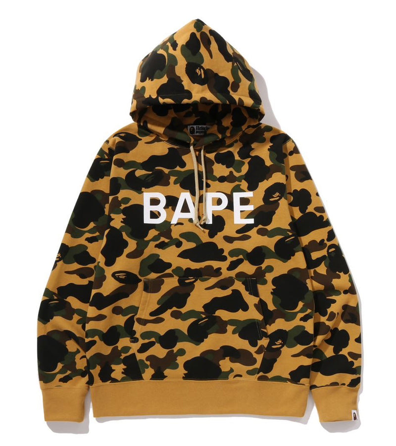 A BATHING APE 1ST CAMO BAPE LOGO RHINESTONE RELAXED FIT FULL ZIP HOODIE