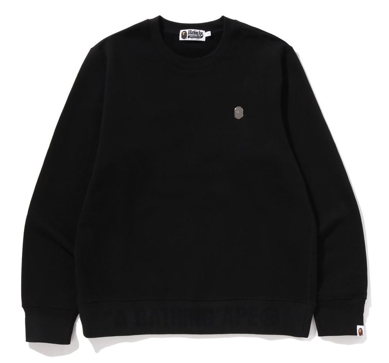 A BATHING APE ONE POINT CREWNECK SWEAT SHIRT