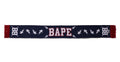 A BATHING APE BAPE LOGO JACQUARD SCARF