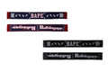 A BATHING APE BAPE LOGO JACQUARD SCARF