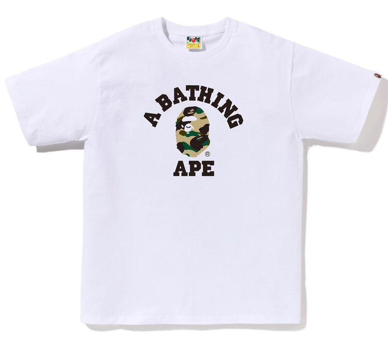 A BATHING APE 1ST CAMO COLLEGE TEE