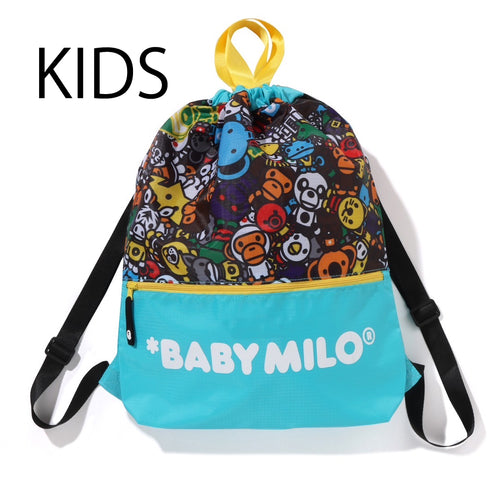 A BATHING APE BAPE KIDS MILO ALL SAFARI KNAPSACK