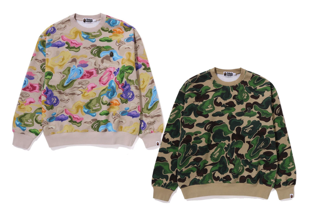 BAPE Art Camo Ape Head One Point Tee Multi
