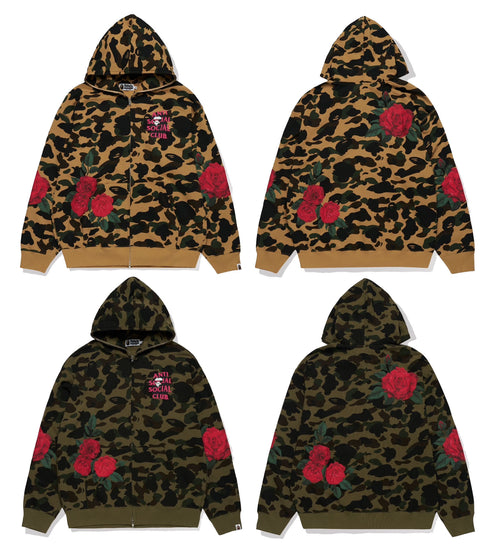 A BATHING APE BAPE x ASSC Anti Social Social Club FULL ZIP HOODIE