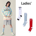 A BATHING APE Ladies' COLLEGE LONG SOCKS - happyjagabee store
