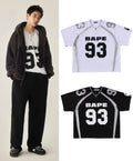 A BATHING APE LINE CAMO JACQUARD RELAXED FIT FOOTBALL JERSEY