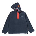 A BATHING APE BAPE BY KAZUKI KURAISHI SHARK FLEECE HALF ZIP PULLOVER HOODIE