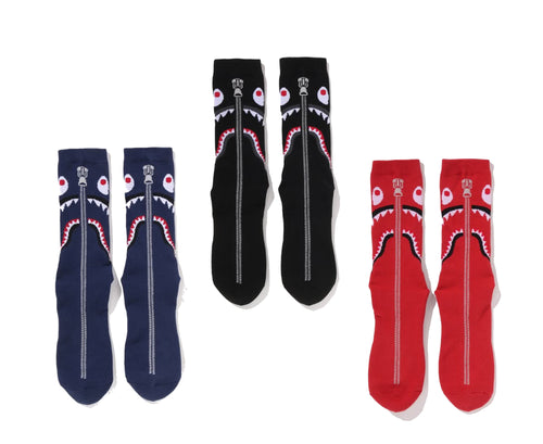 A BATHING APE SHARK JACQUARD SOCKS