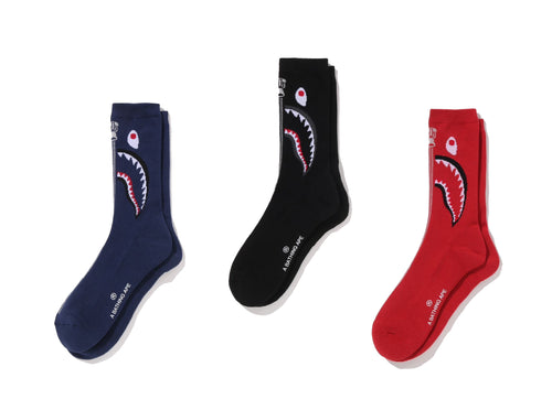 A BATHING APE SHARK JACQUARD SOCKS