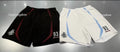 A BATHING APE HEAVY WASH HAND DRAW FOOTBALL LOGO RELAXED FIT SWEAT SHORTS