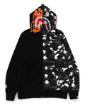 A BATHING APE CITY CAMO TIGER SHARK FULL ZIP HOODIE