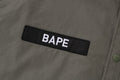 A BATHING APE BATHING APE LOGO MILITARY L/S SHIRT
