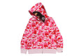 A BATHING APE ABC CAMO 2ND APE FULL ZIP HOODIE
