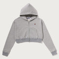 A BATHING APE Ladies' APE HEAD ONE POINT CROPPED ZIP HOODIE