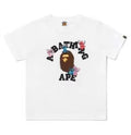 A BATHING APE BAPE KIDS BAPE x DISNEY STITCH AND FRIENDS COLLEGE TEE
