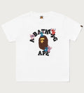 A BATHING APE BAPE KIDS BAPE x DISNEY STITCH AND FRIENDS COLLEGE TEE