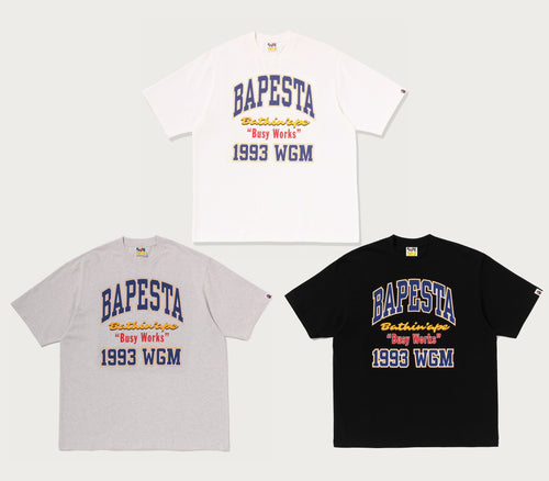 A BATHING APE BAPE STA COLLEGE RELAXED FIT TEE #1