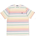 A BATHING APE GRADIENT RAINBOW STRIPE ONE POINT TEE