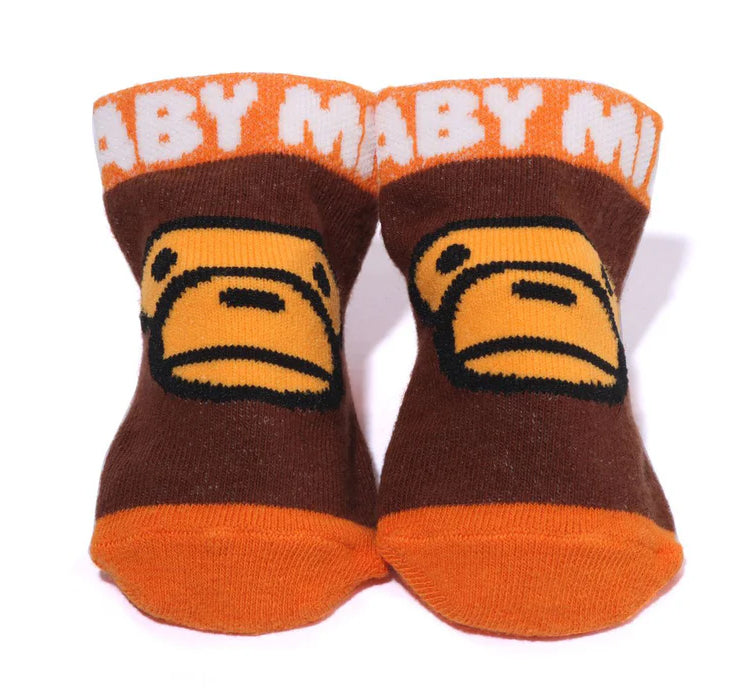 A BATHING APE MILO FACE BABY SOCKS