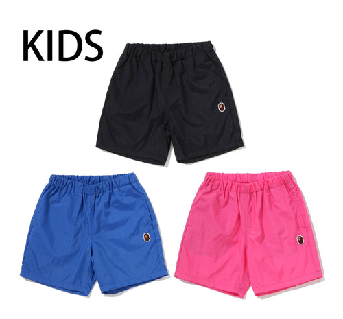 A BATHING APE BAPE KIDS ONE POINT BEACH SHORTS