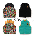 A BATHING APE BAPE KIDS BAPE MILO ASSORTED REVERSIBLE DOWN VEST