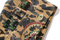 A BATHING APE 1ST CAMO SEQUIN SHARK RELAXED FIT FULL ZIP HOODIE