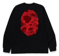 A BATHING APE COLOR CAMO BIG APE HEAD L/S TEE