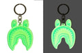 A BATHING APE SHARK REFLECTIVE KEYCHAIN