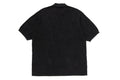 A BATHING APE SOLID CAMO JACQUARD RELAXED FIT POLO SHIRT