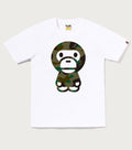 A BATHING APE Ladies' 1ST CAMO BIG BABY MILO TEE