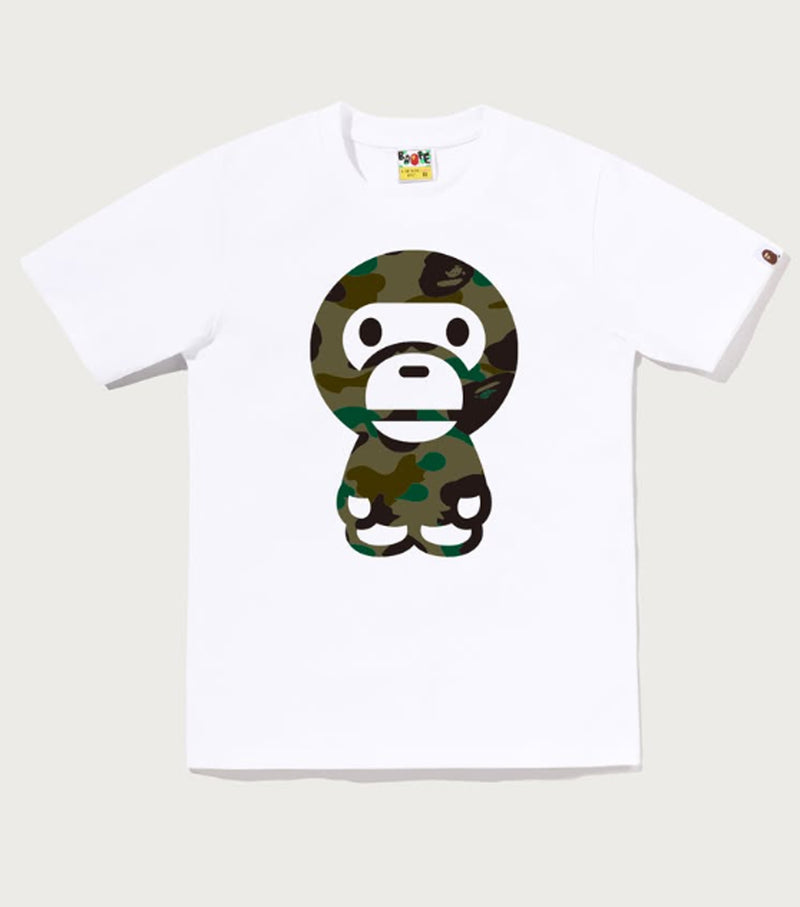 A BATHING APE Ladies' 1ST CAMO BIG BABY MILO TEE