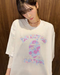 A BATHING APE BAPE x AESPA COLLEGE RELAXED FIT TEE