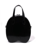 A BATHING APE SHARK LEATHER SHOULDER BAG