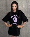 A BATHING APE BAPE x AESPA COLLEGE RELAXED FIT TEE