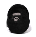 A BATHING APE APE HEAD FAUX FUR MINI SHOULDER BAG