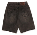 A BATHING APE BAPE STA PATCH 13 OZ RELAXED FIT DENIM SHORTS